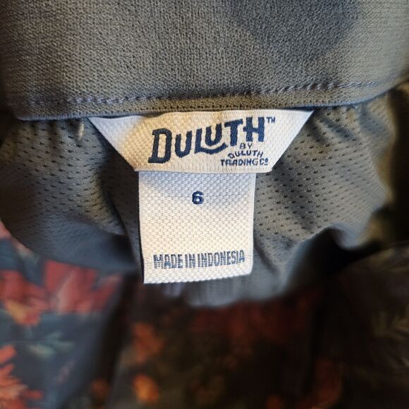 Duluth Trading Co Womens Skort Green Floral Modest Size 6 - Picture 2 of 6